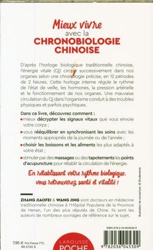 Actual product image Larousse pratique Mieux vivre avec la chronobiologie chinoise (Wang Jing, Zhang Jiaofei, French)