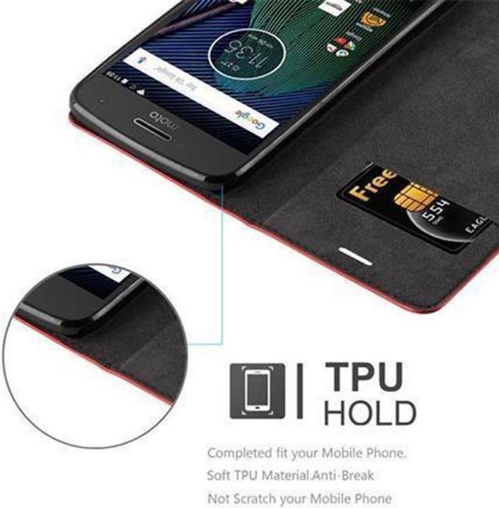 Productafbeelding Cadorabo Boek Onzichtbare Magneethoes (Motorola Moto G5 Plus)