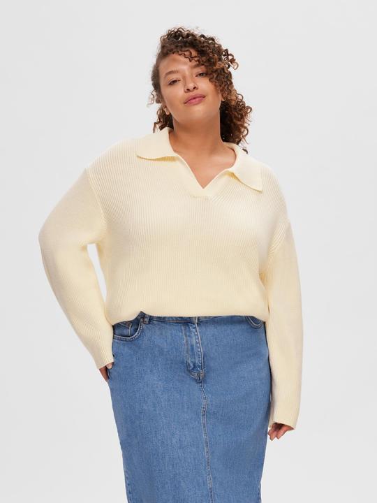 Produktbild Selected Femme Gestricktes Polo Oberteil (L)