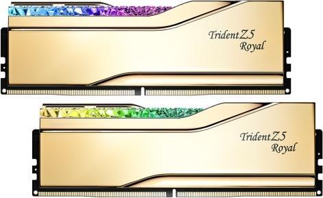 Produktbild G.Skill D548GB 7200-36 TZ5 ROYAL G. K2 gd GSK (F5-7200J3646F24GX2-TR5G) (2 x 24GB, 7200 MHz, DDR5-RAM, DIMM)