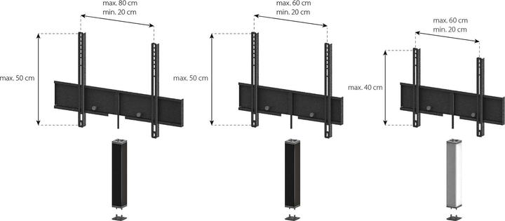 Produktbild Sonorous ST-ADP-HBLK-4060 TV-Halterung zu Starline & Studio-Line