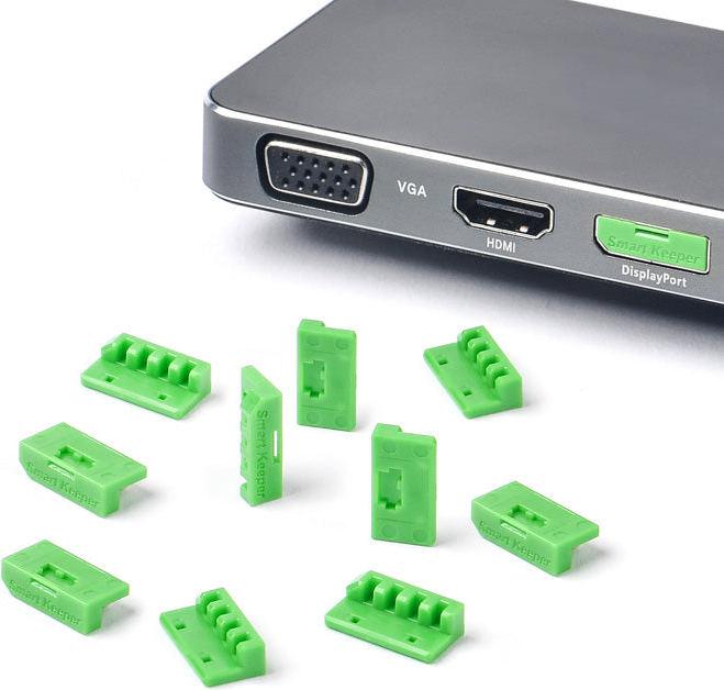 Image du produit Smart Keeper Mini Display Port Blocker vert 10 pcs.
