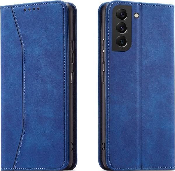 Produktbild Hurtel Magnet Fancy Case Cover für Samsung Galaxy S22 + (S22 Plus) Tasche Brieftasche Kartenhalter Blau (Samsung Galaxy S22+)