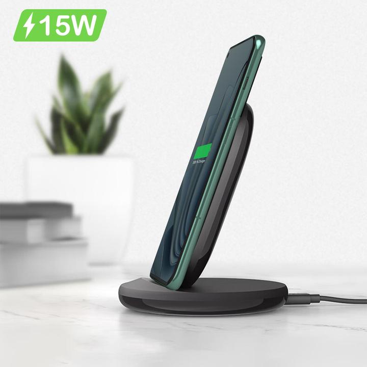 Actual product image Belkin Boost Charge Ladeständer, kompatibel mit QI-Geräten (15 W)