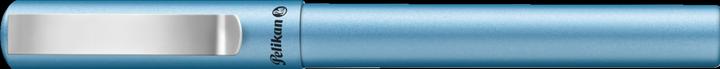 Actual product image Pelikan Fountain pen Pina Colada blue metallic 1+1 TP/FS blue folding box (Blue Metallic, 1 x)