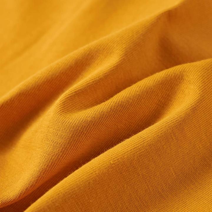 Actual product image VidaXL Children's long-sleeved shirt ochre 128,Material: 100 (128)