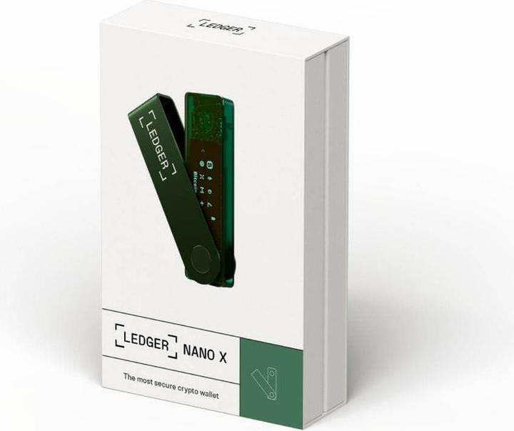 Produktbild Ledger Nano X - Emerald Green (Bitcoin, Ethereum Classic, Litecoin, Dogecoin, Dash, Weitere)
