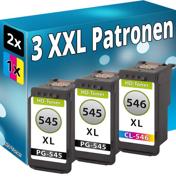 Image du produit Druckfuxx 3 TINTE PATRONEN 2xPG-545+CL-546 XL für CANON MG2550 MG2555 MG2950 MX4