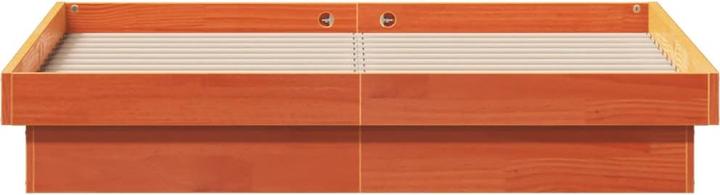 Produktbild VidaXL Bett mit LED-Beleuchtung Kiefer (140 x 200 cm)