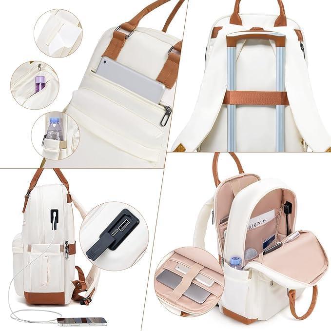 Produktbild Coolife 3-teiliges Hartschalen Trolley-Set mit Reiserucksack (60 l, M (50 - 90l))