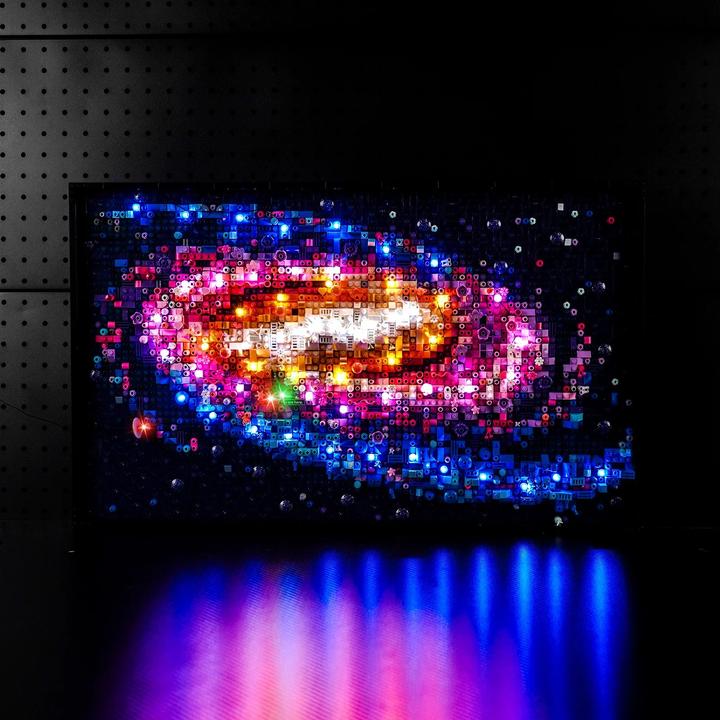 Produktbild BrickBling LED Licht Set für LEGO Die Milchstrassen-Galaxie (31212) inkl. Fernbedienung