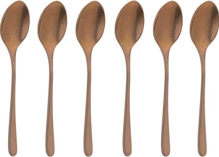 Productafbeelding Rosenthal Set van 6 Mocca Lepels Proef Vintage Roestvrij Staal/PVD Koper (1 Stuk, Lepel)