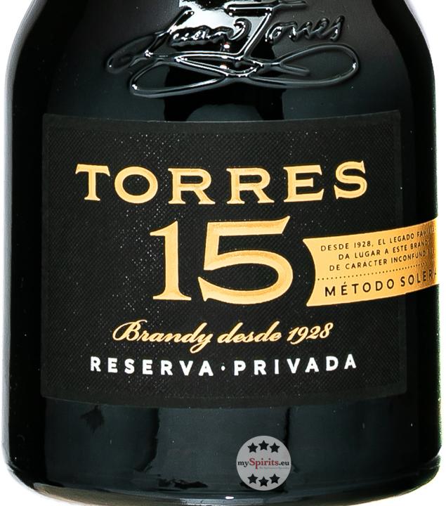 Actual product image Torres 15 Reserva Privada Spanish brandy