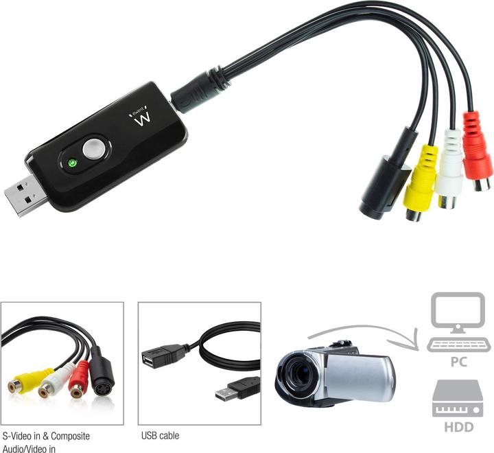 Produktbild Ewent EW3707 Video-Aufnahme-Gerät USB 2.0