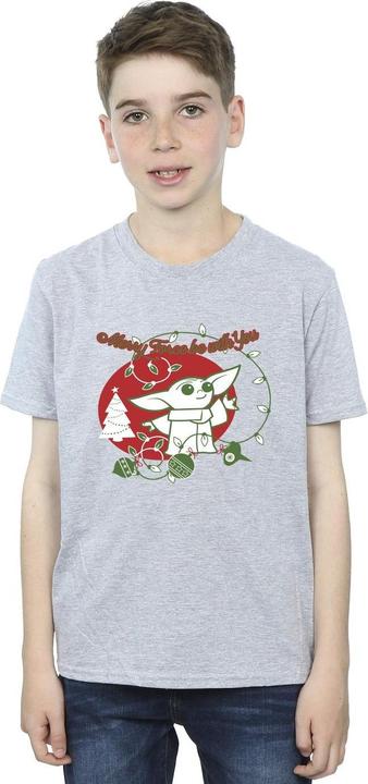 Actual product image Star Wars Boys Baby Yoda Force Be With You T-Shirt (152, 158)