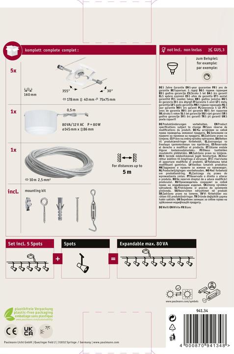 Image du produit Paulmann Système filaire MacII