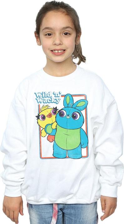 Actual product image Disney Girls Toy Story 4 Duck And Bunny Wild And Wacky Sweatshirt (152, 158)