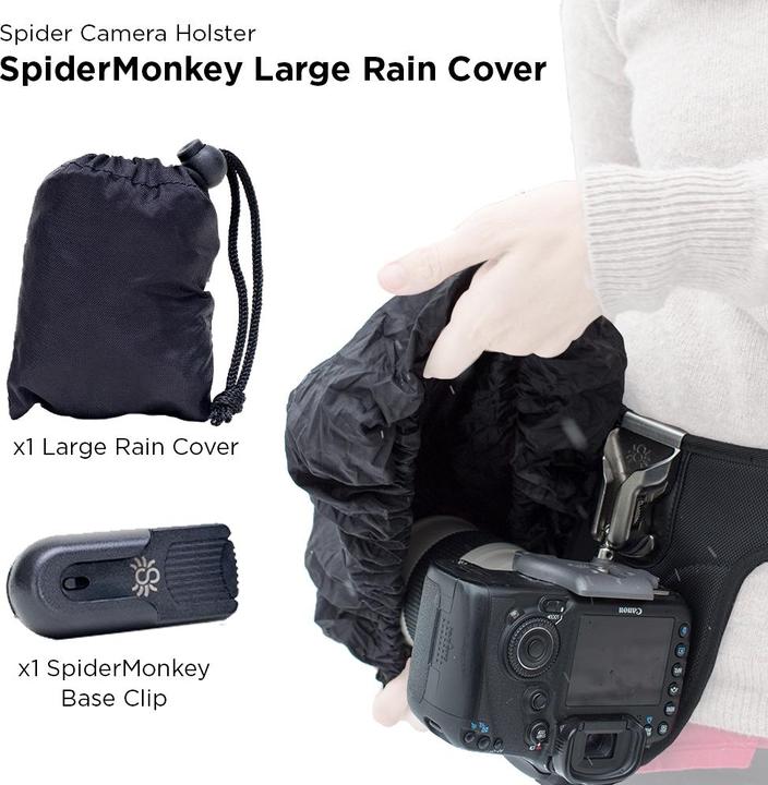 Produktbild Spider Holster Spider Monkey Large Rain Cover + Base Clip (Kamera Schultertasche)
