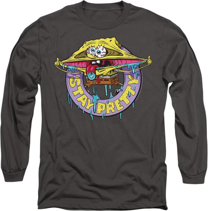 Actual product image Spongebob Squarepants Unisex Adult Stay Pretty T-Shirt (L)