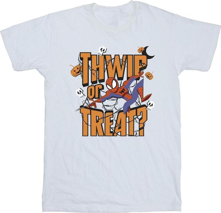 Actual product image Mens Spider-Man Thwip Or Treat T-Shirt (M)