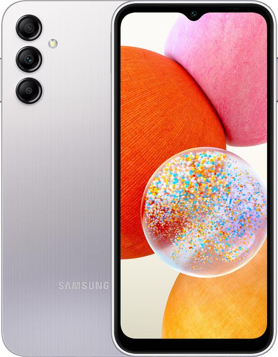 Samsung Galaxy A14 LTE (128 GB, Argento, 6.60", Doppia SIM, 50 Mpx, 4G)