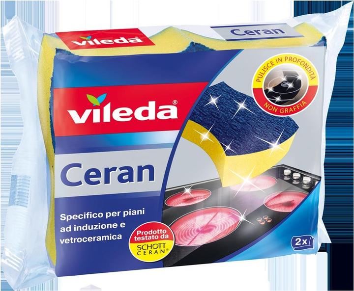 Image du produit Vileda Éponge Ceran pour cuisinières à induction et surfaces en céramique, paquet de 2 (2 pcs)