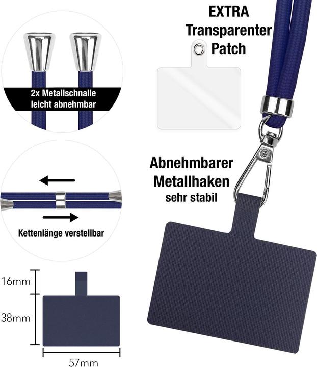 Immagine prodotto Nalia Collana universale per cellulare con cuscinetto