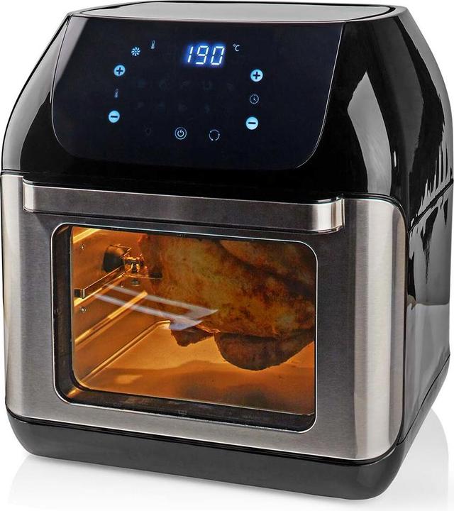 Actual product image Nedis Hot Air Fryer 12 l Timer: 60 min Digital Black (EU plug)