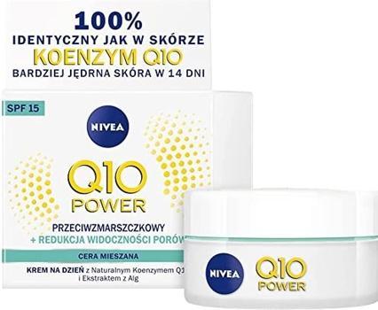 Produktbild NIVEA Q10 Power Anti-Falten Feuchtigkeitsspendende Tagescreme für Mischhaut 50ml (50 ml, Tagescreme, SPF 15)