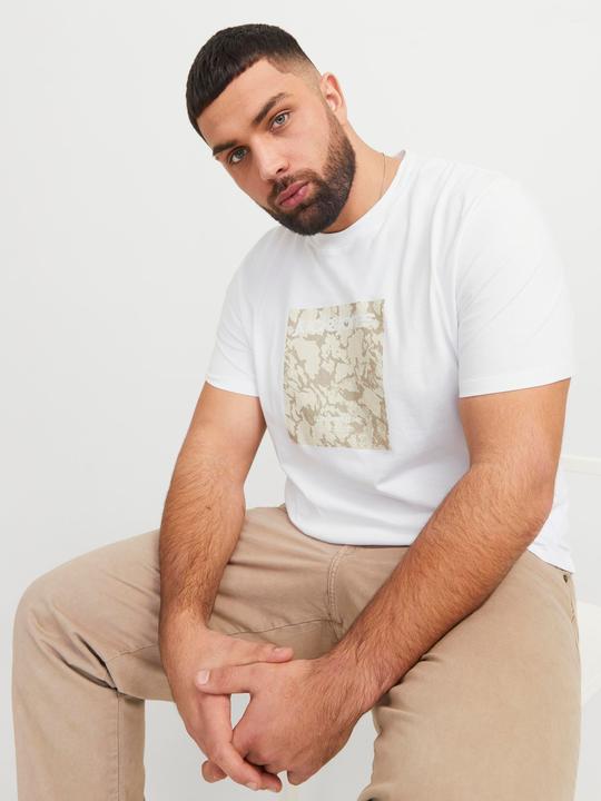 Actual product image Jack & Jones Plus Size Gedruckt T-shirt T-shirt (5XL)