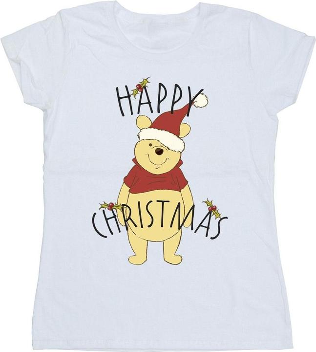 Produktbild Disney Winnie The Pooh Happy Christmas Holly TShirt (XL)