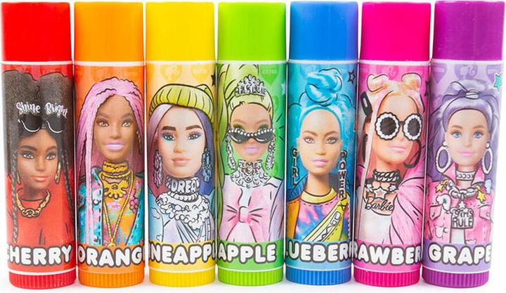 Produktbild Barbie Farbiger Lippenbalsam Für Kinder 7 Stücke (bunt)