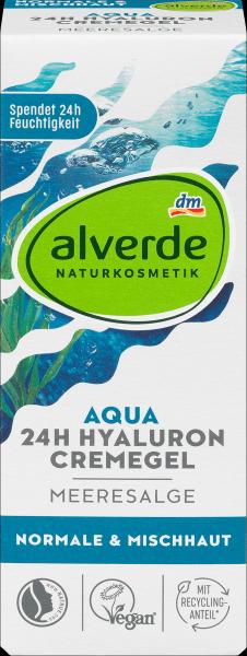 Actual product image dm alverde Aqua cream gel (Day cream, Face gel)