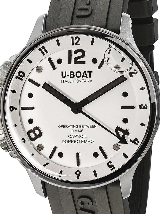 U-Boat 8888/A Capsoil Doppiotempo SS GMT 45mm 10ATM (Analoguhr, 45 mm)