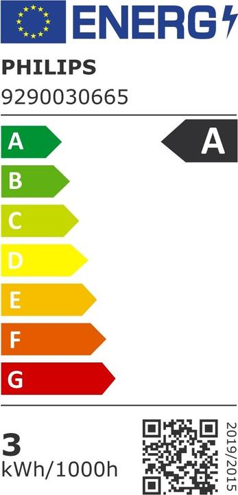 Energie-Label Philips Lampe (E27, 2.30 W, 485 lm, 1 x, A)