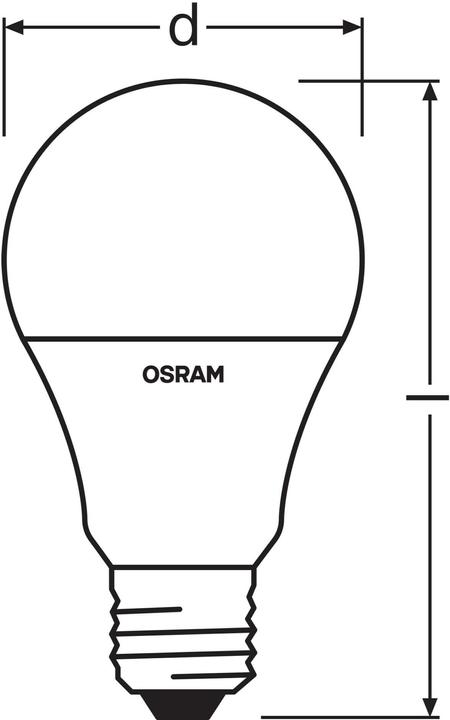 Image du produit Osram Lampes Led Retrofit Rgbw avec télécommande (E27, 60 W, 806 lm, 1 x, G)