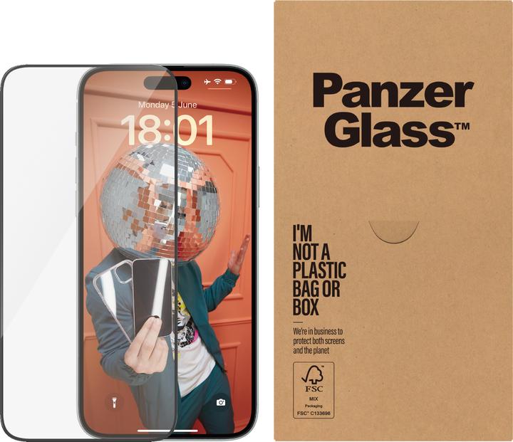 Immagine prodotto PanzerGlass Ultra-Wide Fit (1 Pezzo/i, Apple iPhone 15 Plus)