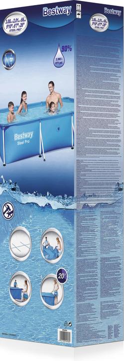 Actual product image Bestway Swimming Pool Steel Pro Rectangular (300 x 201 x 66 cm)
