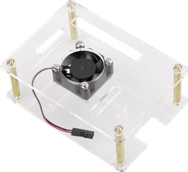 Image du produit Renkforce RBP-PLC100 Boîtier SBC Convient pour : Raspberry Pi, Banana Pi, Rock Pi incl. refroidisseur actif