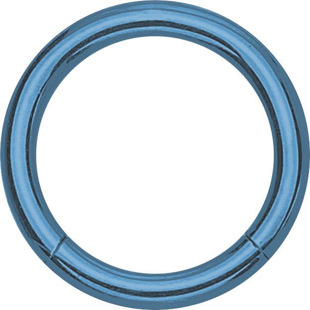 Actual product image Star Piercing Segment ring light blue (without brass, Surgical steel 316L)