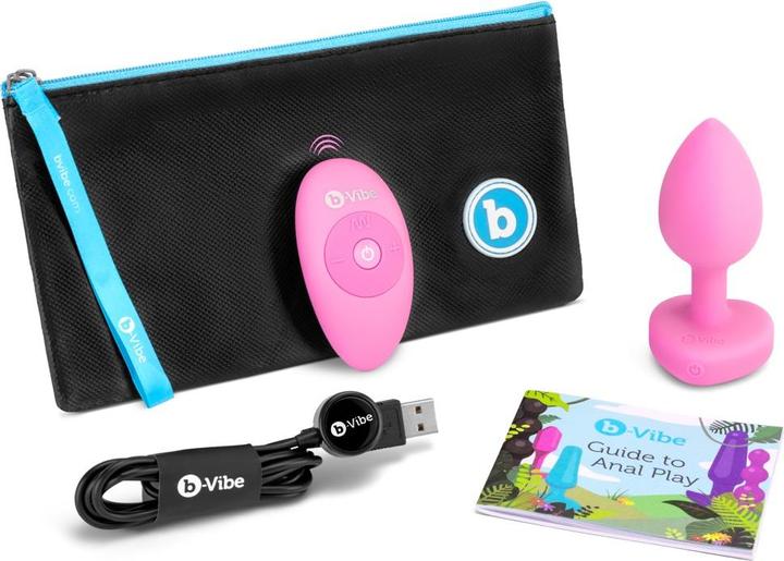 Produktbild Earthly Body B-Vibe - Vibrating Heart Plug S/M Pink