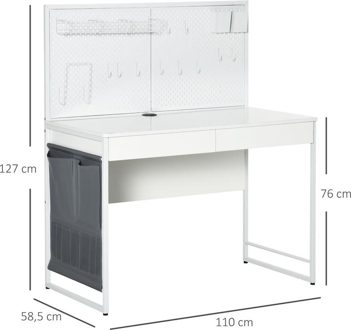 Image du produit Homcom Bureau (110 x 58.5 x 127 cm)