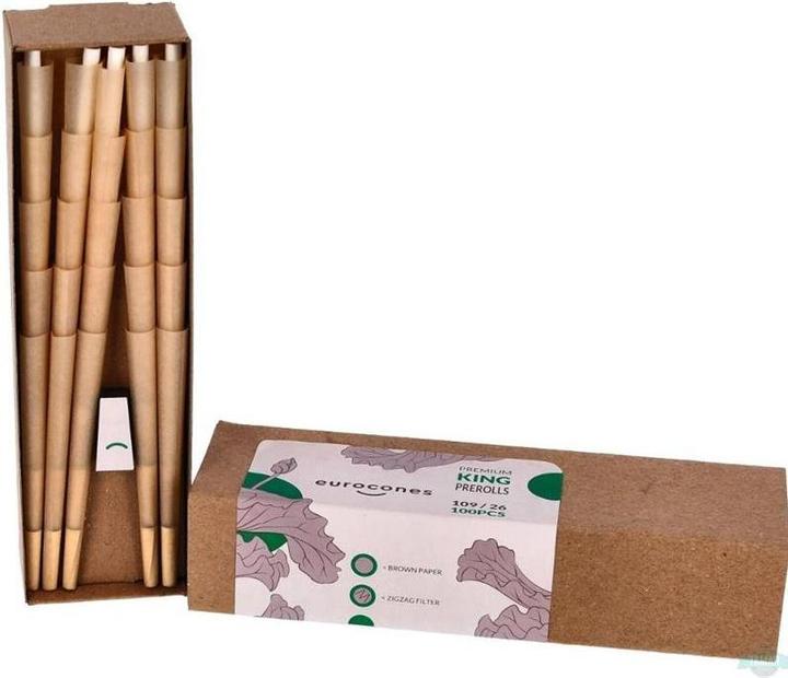 Image du produit J Ware EUROCONES KS Tubes - 1x100 Cones, Wood Unbleached 109mm