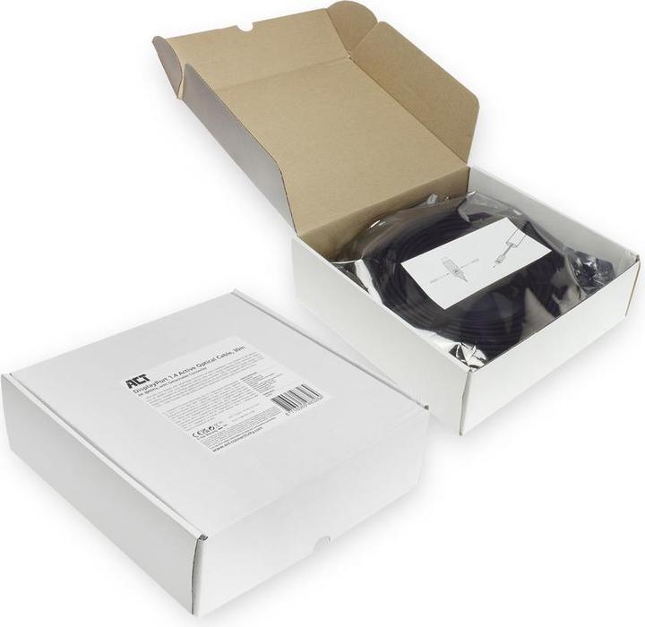 Actual product image 30 meter DisplayPort 1.4 ive Optical Cable 8K with detachable connector DisplayPort male (30 m, DisplayPort)