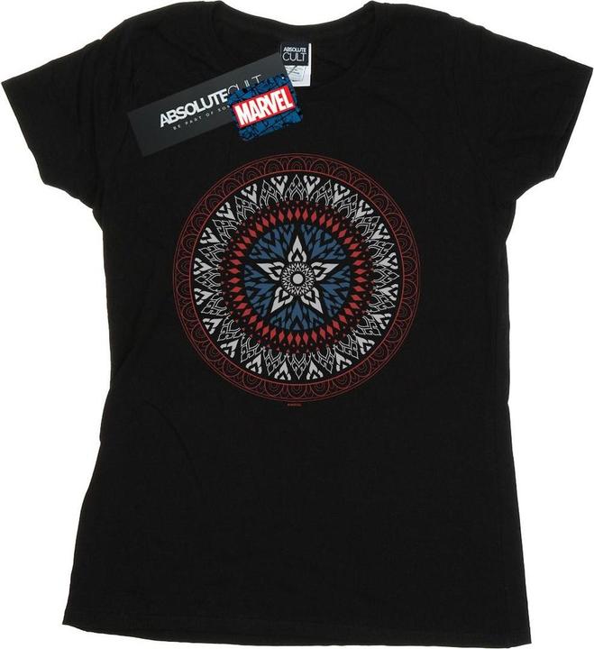 Image du produit - T-shirt CAPTAIN AMERICA ORNAMENTAL SHIELD - Femme (L)