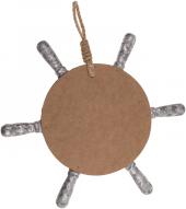 Image du produit Ootb gouvernail en bois avec miroir (47 x 32 cm)