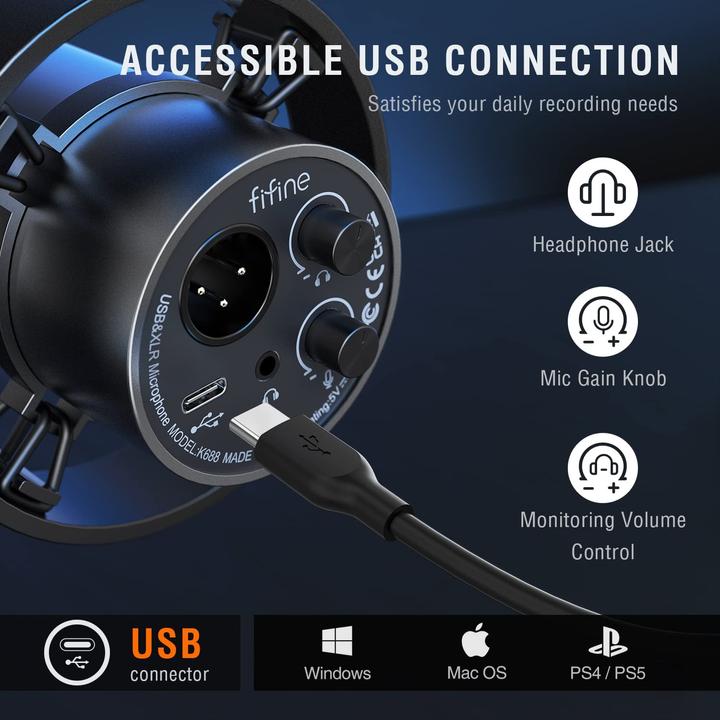 Actual product image Fifine K688