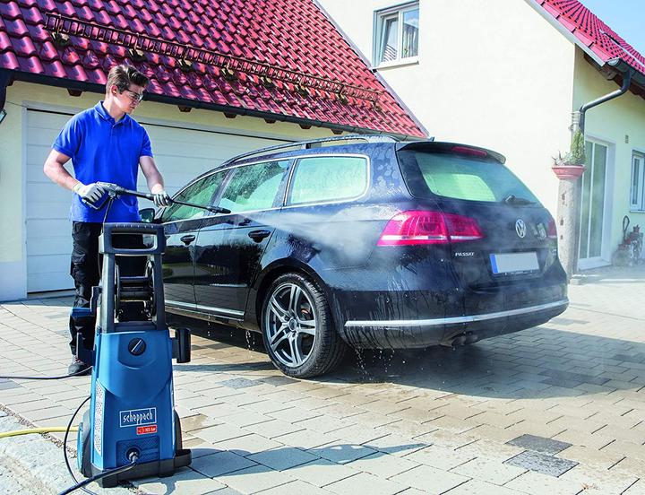 Produktbild Scheppach HCE2200 Hochdruckreiniger 2200 Watt ( 5907702901) 165 bar + Zubehör (Netzbetrieb)