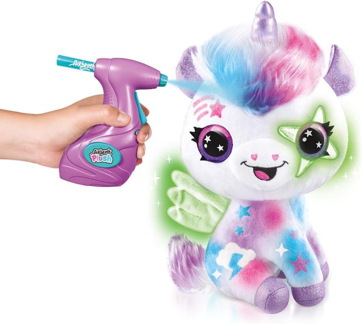 Actual product image Rocco Giocattoli Airbrush Plush Magic Unicorn (23 cm)