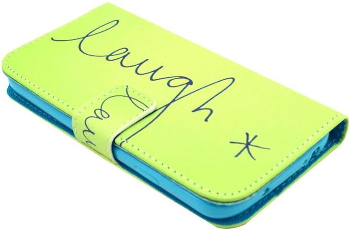 Actual product image König Design Mobile phone cover case for mobile Samsung Galaxy S4 lettering Laugh / Laugh Green (Samsung Galaxy S4)
